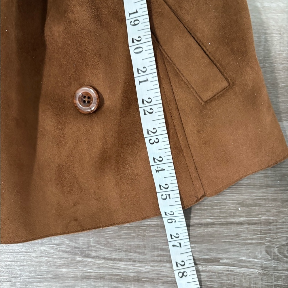 Chico's Brown Faux Fur Collar Jacket - Picture 9 of 9